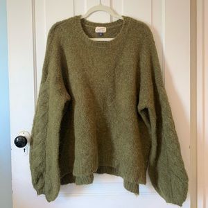 Oversized Forest Green Sweater